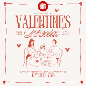 VALENTINE'S SPECIAL - 25 a 35 AÑOS - BOLETO DE HOMBRE
