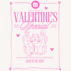 VALENTINE'S SPECIAL - 35 a 45 - BOLETO DE HOMBRE